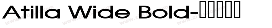 Atilla Wide Bold字体转换